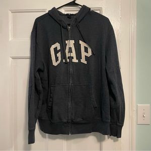 Gap Zip Up Hoodie Blue